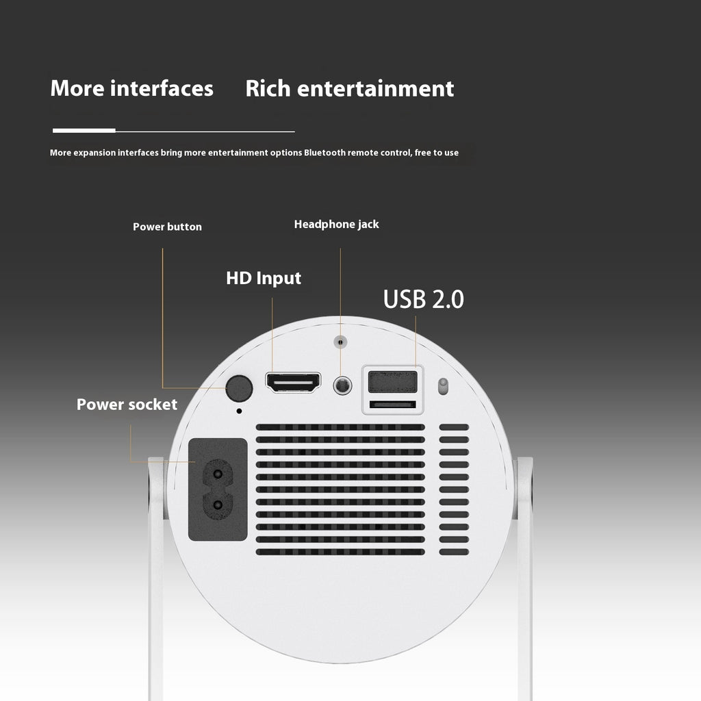 Mini 180° Auto Focus Projector – Luxury Home Edition