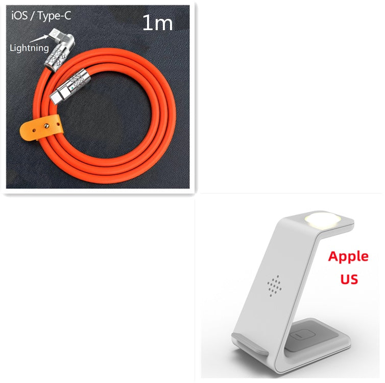 3-in-1 Wireless Charging Dock – Fast Charge Station with Phone Holder Stand