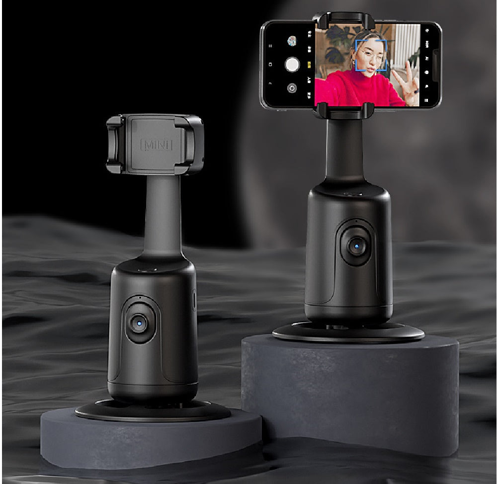 360° Auto Face Tracking Phone Gimbal – AI Smart Stabilizer for Vlog, Reels & Live Video