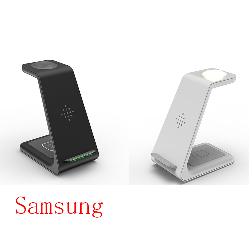 3-in-1 Wireless Charging Dock – Fast Charge Station with Phone Holder Stand
