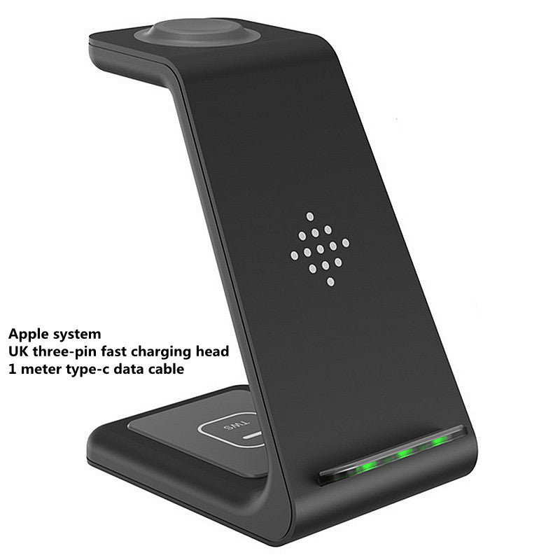 3-in-1 Wireless Charging Dock – Fast Charge Station with Phone Holder Stand